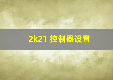 2k21 控制器设置